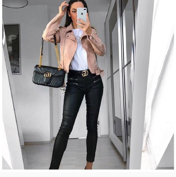 Perfect  buttery faux suede moto jacket - Picture 2 of 8